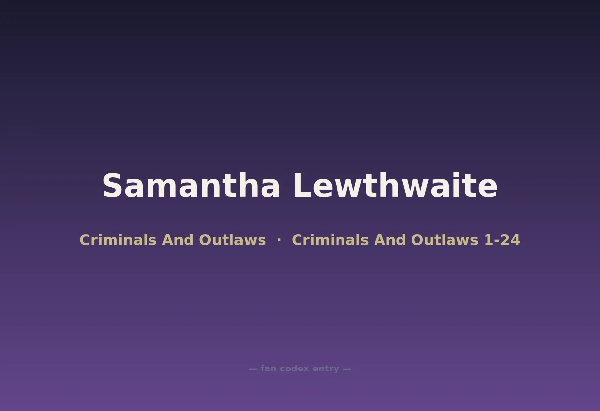 Samantha Lewthwaite