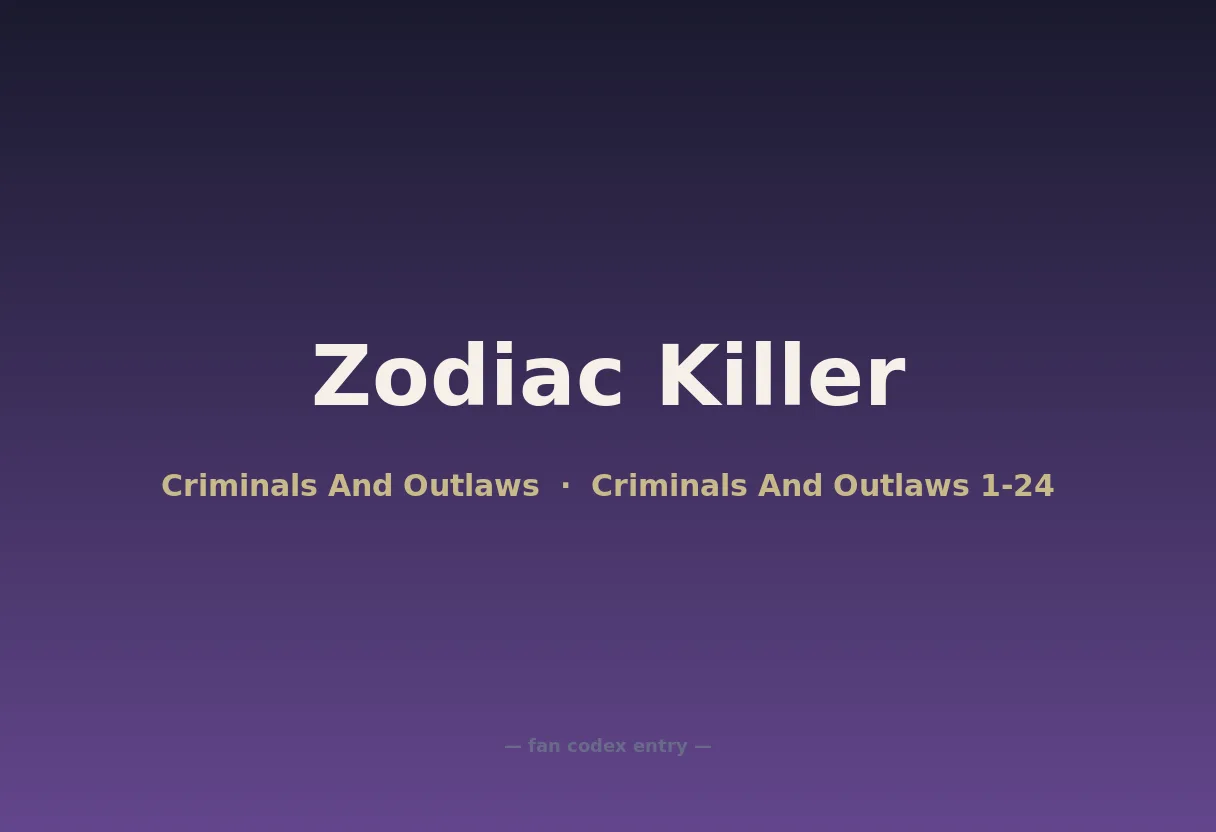 Zodiac Killer